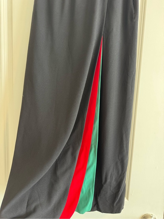 Valentino Dresses & Skirts - Vintage Valentino Black Maxi Skirt with Red and Green Panels